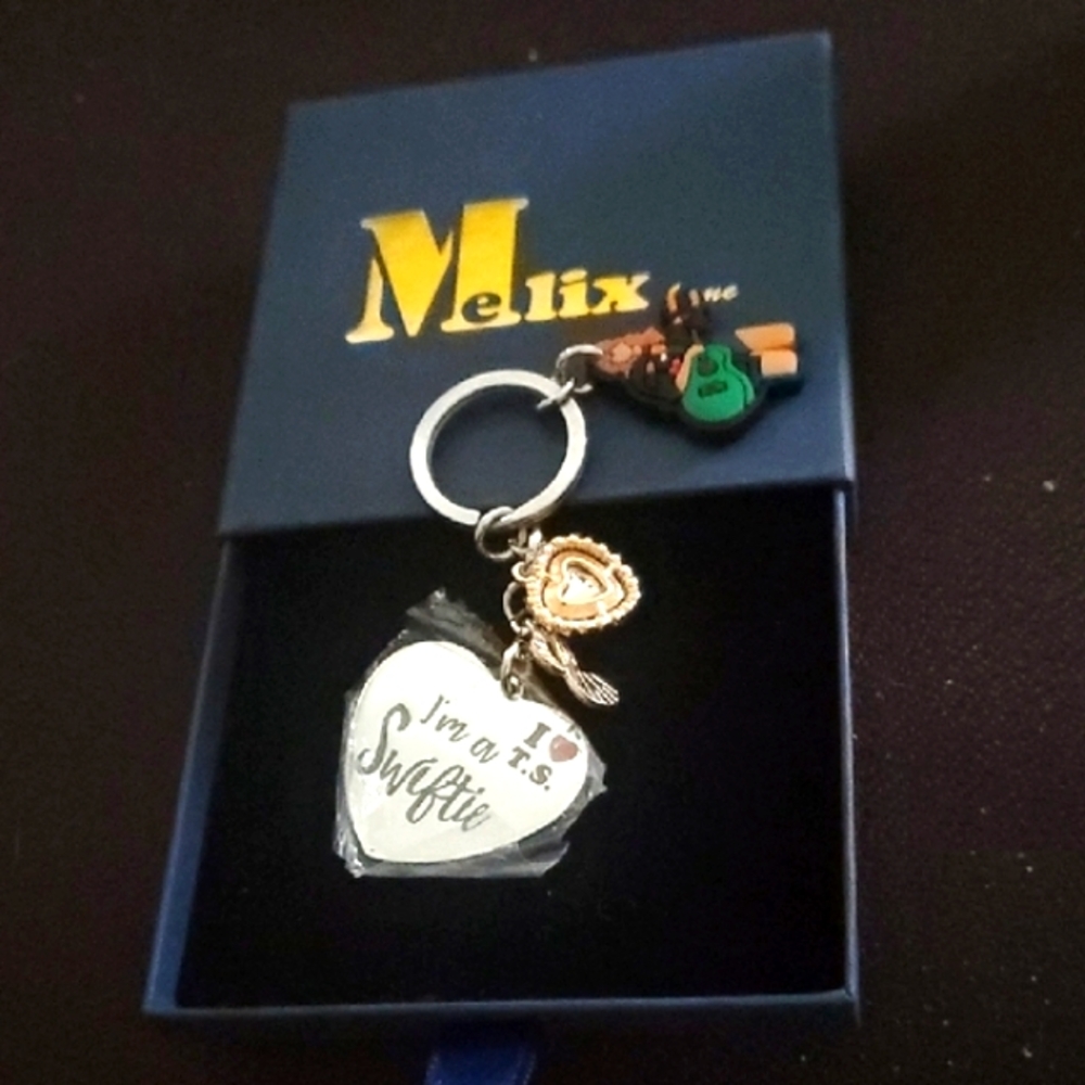 Swifty Keychain with Green And Pink Accents - Picture 3 of 5